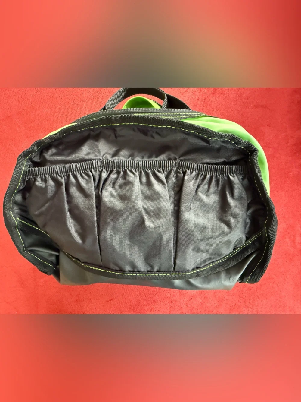L.L.Bean MINI Duffel Bag Limited Edition Accessory Bag Green Black Discontinued